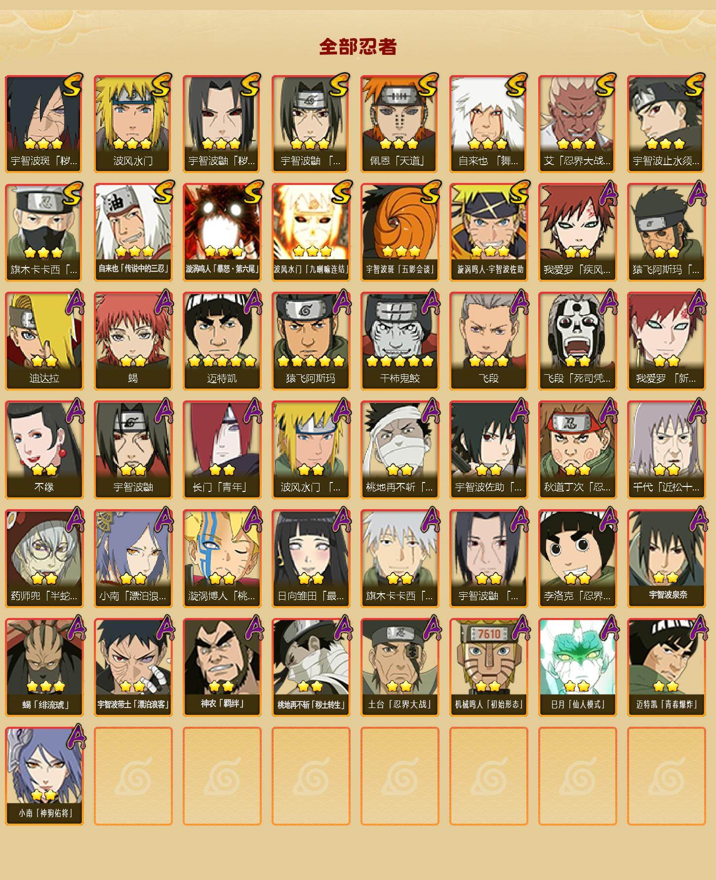 HYLX424546火影忍者账号详情图2 HYLX424546火影忍者账号详情图2