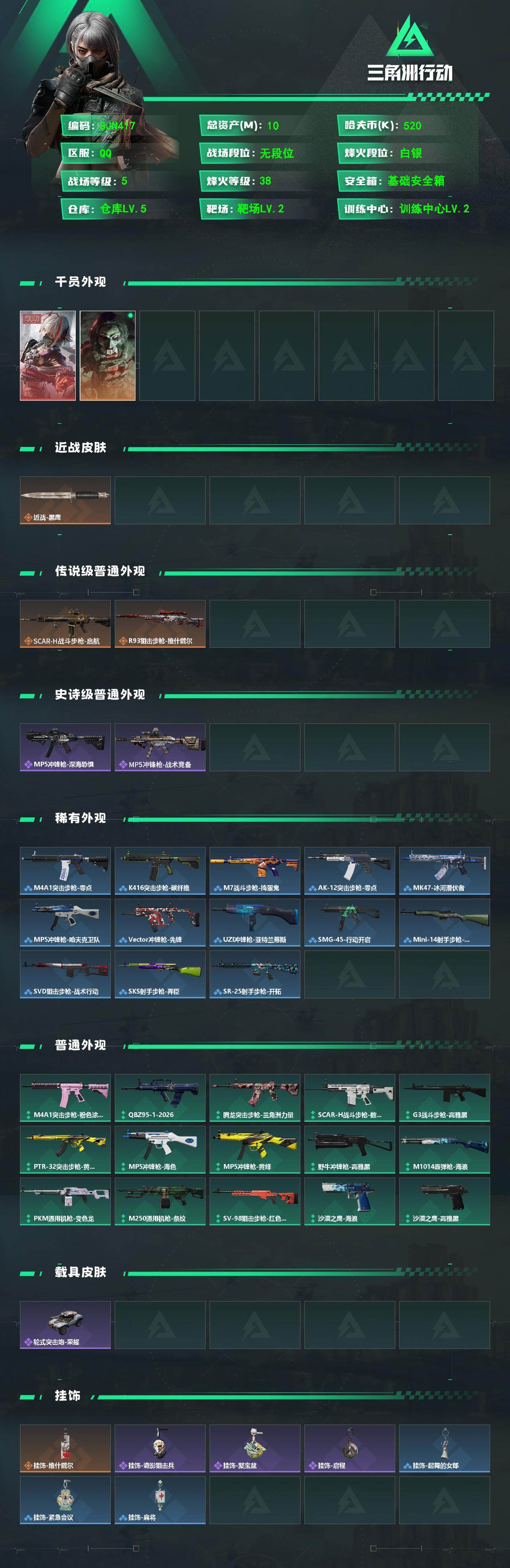 SJZEY482417三角洲行动账号详情图2