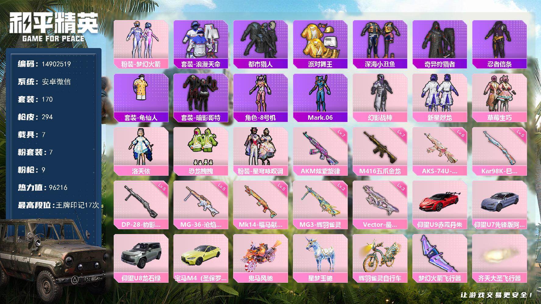 HPDN4148087和平精英账号详情图21