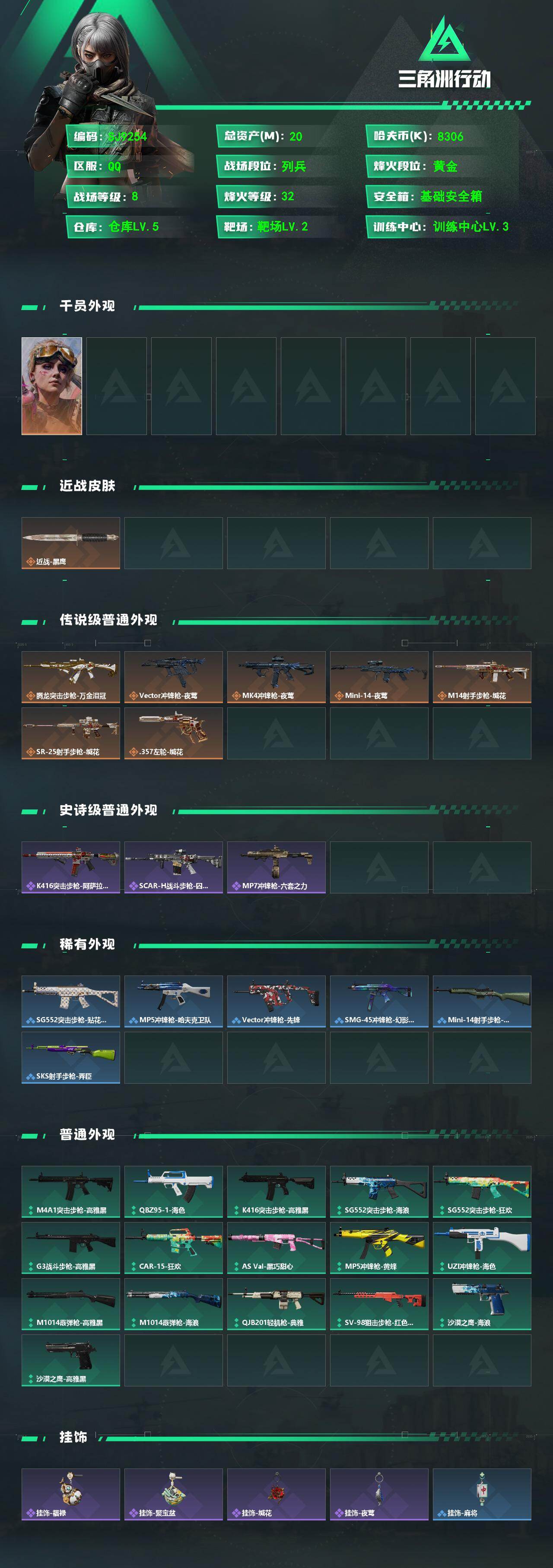 SJZEY482584三角洲行动账号详情图2