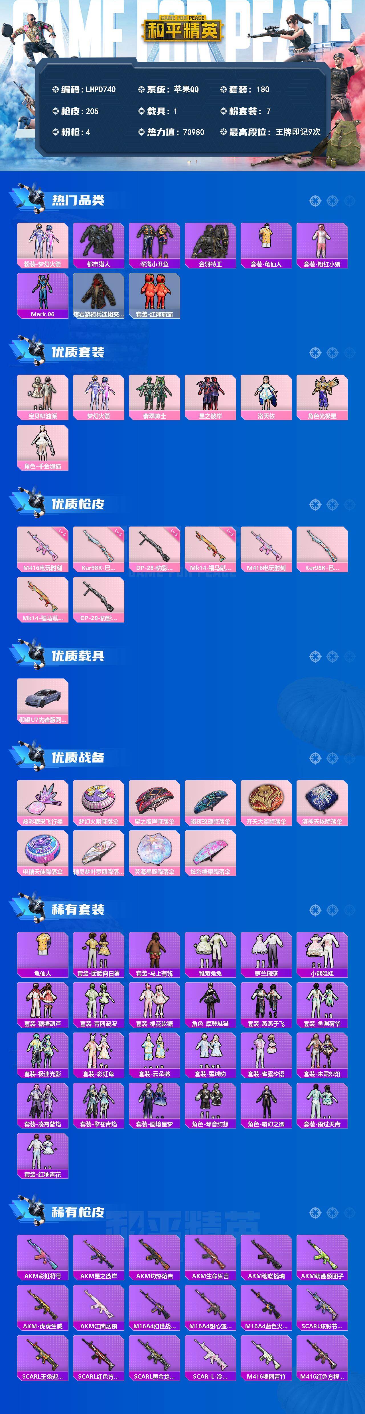 HPLX4148603和平精英账号详情图2