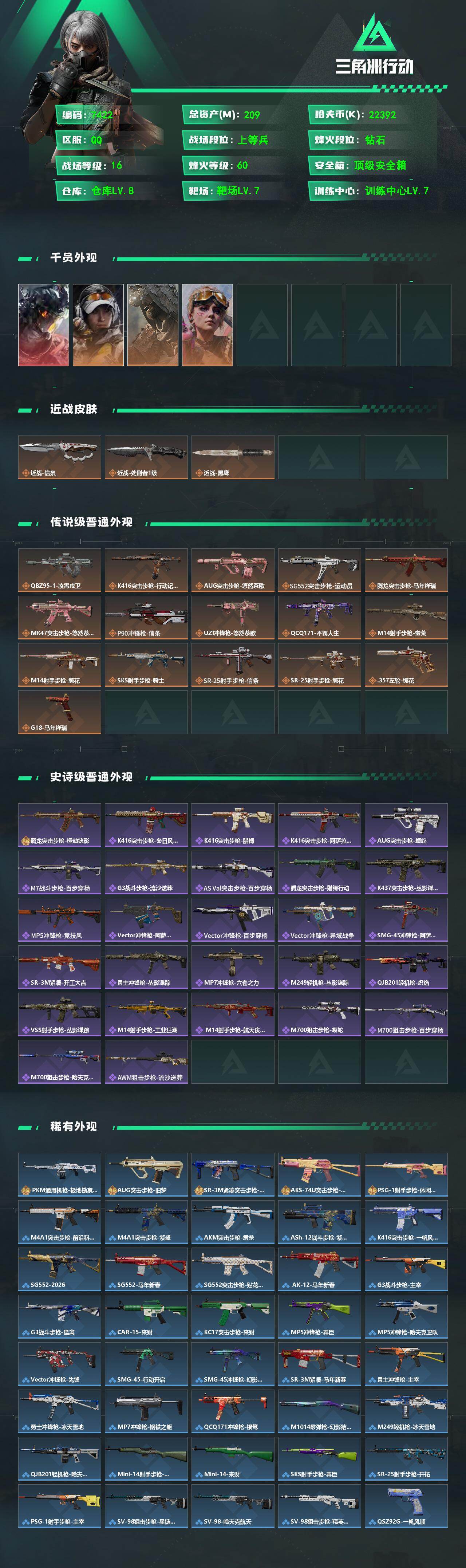 SJZCMW491169三角洲行动账号详情图2