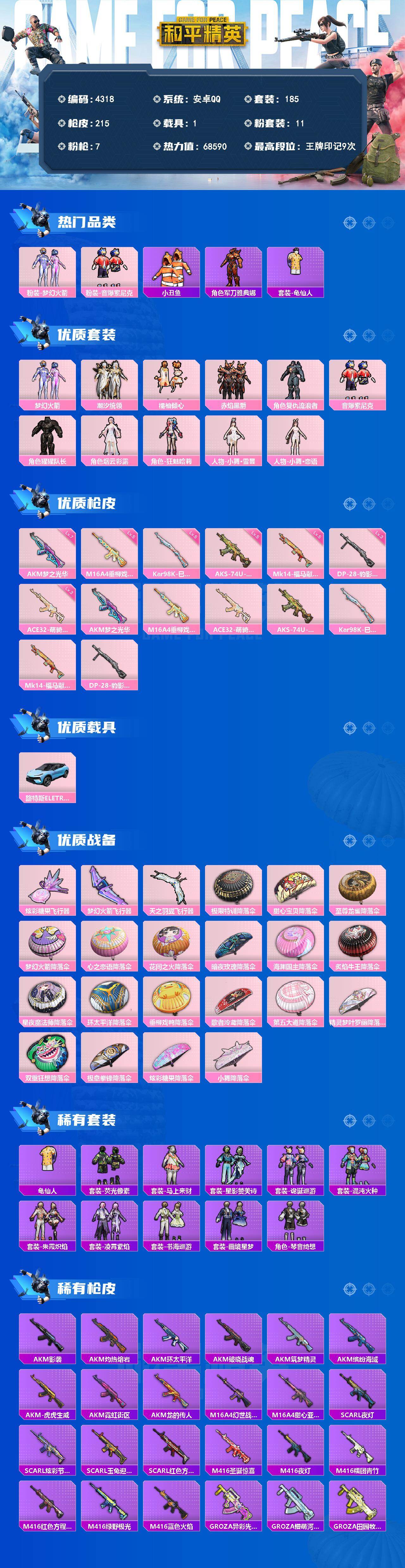 HPLX4150607和平精英账号详情图2