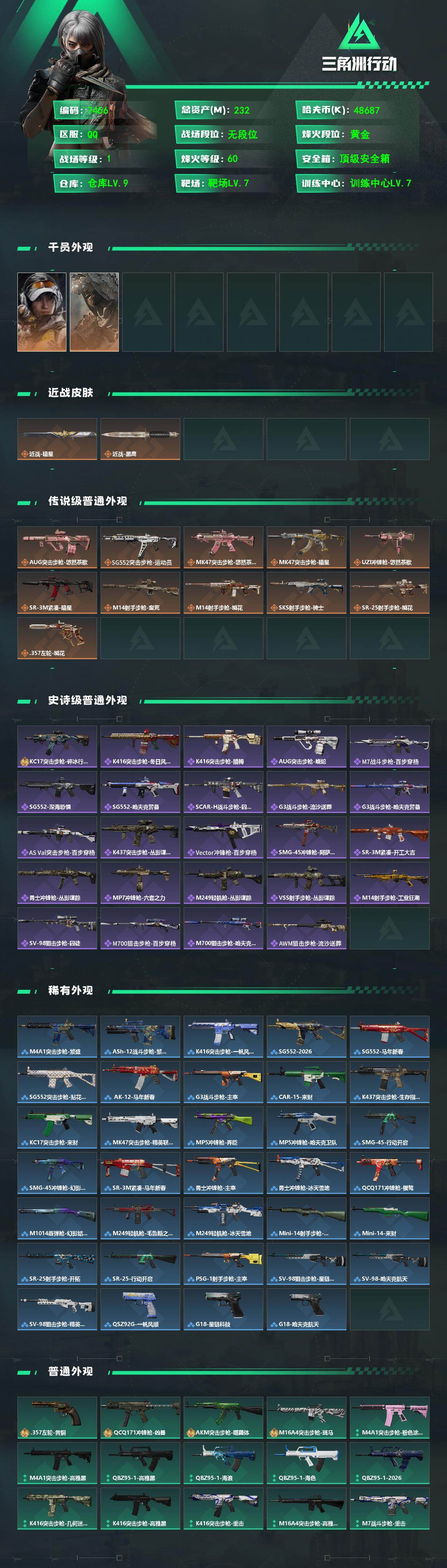 SJZCMW491304三角洲行动账号详情图2