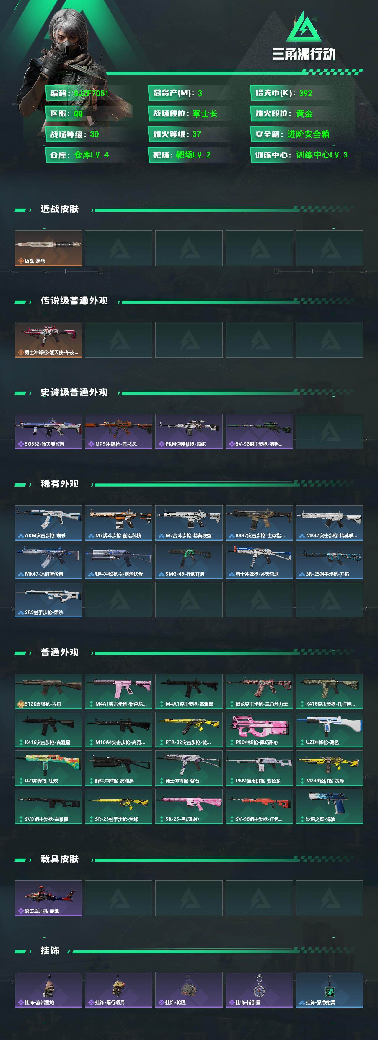 SJZEY482871三角洲行动账号详情图2