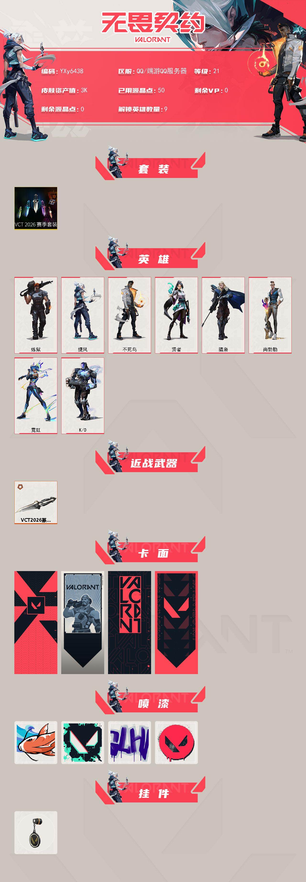 WWQLX427323无畏契约账号详情图2