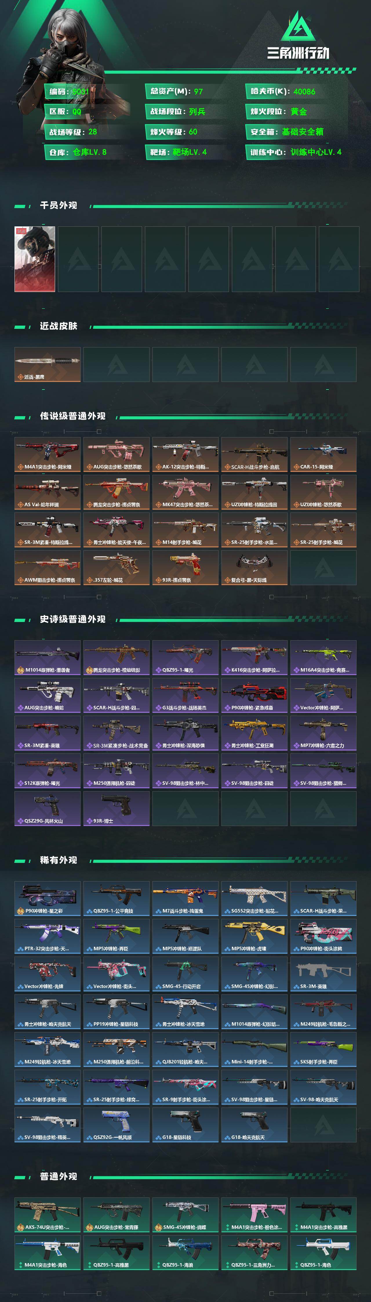 SJZQM484741三角洲行动账号详情图4