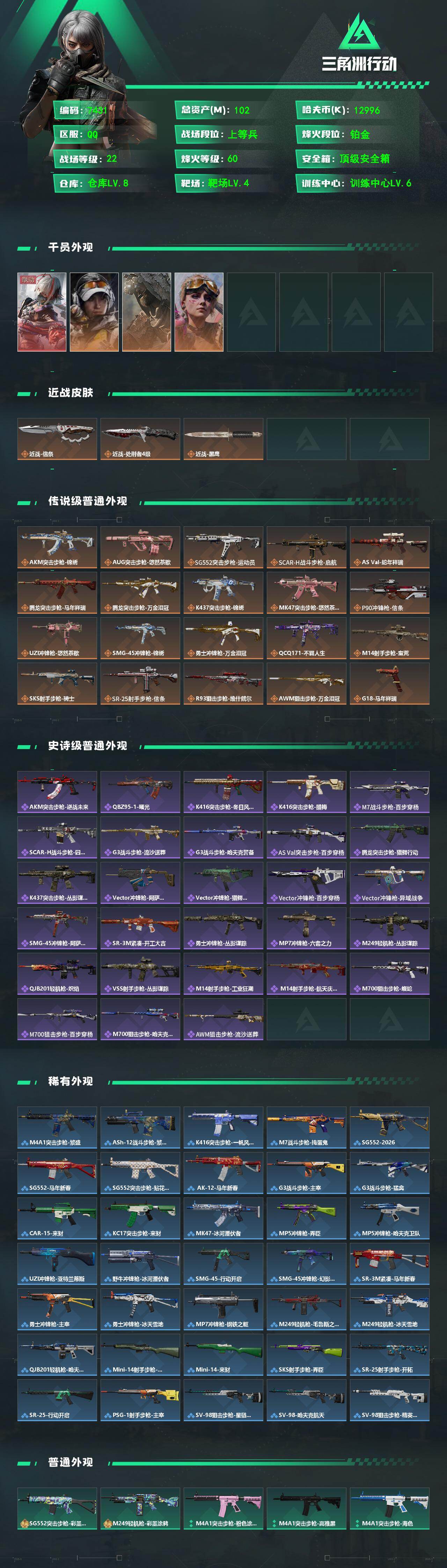 SJZCMW491983三角洲行动账号详情图2