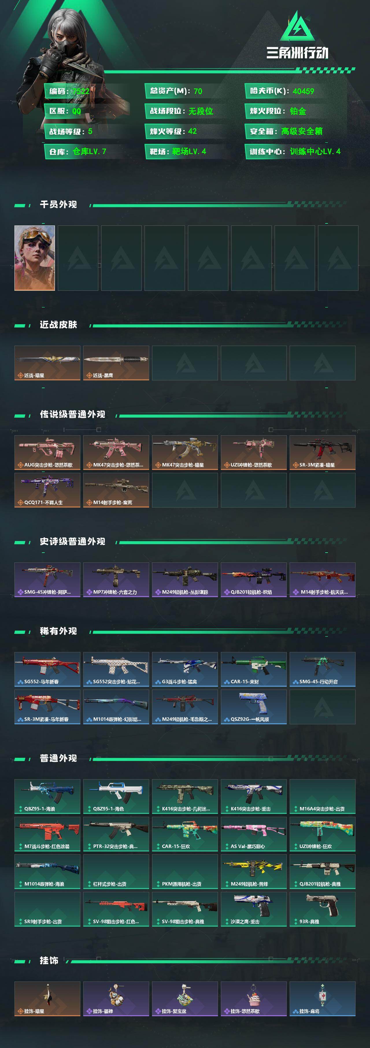 SJZCMW492235三角洲行动账号详情图2