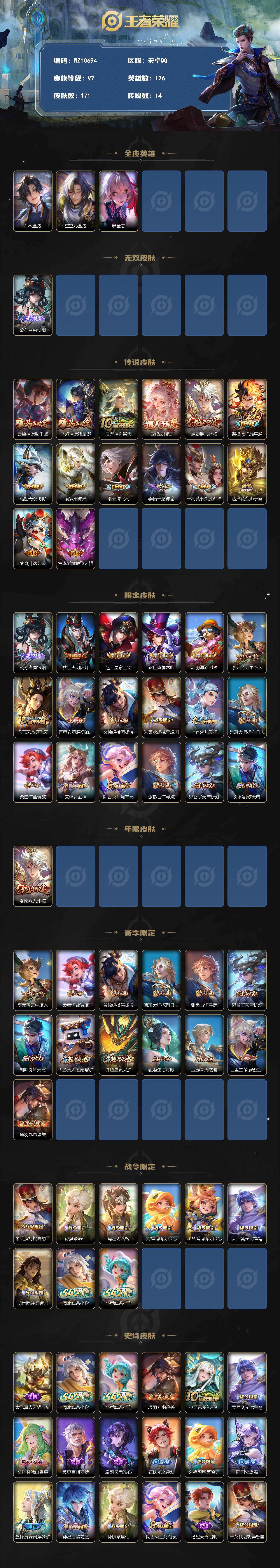 WZXS4288156王者荣耀账号详情图2