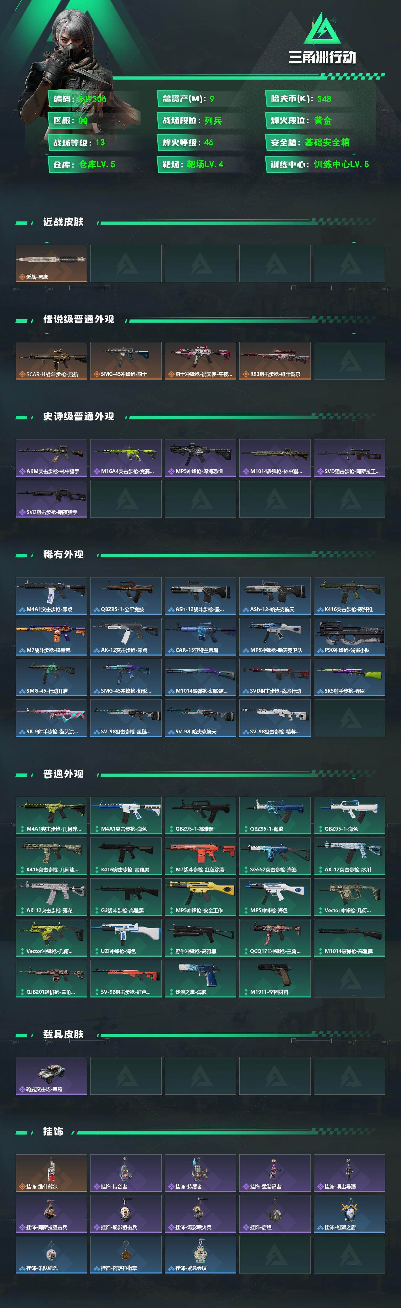 SJZEY484511三角洲行动账号详情图2 SJZEY484511三角洲行动账号详情图2