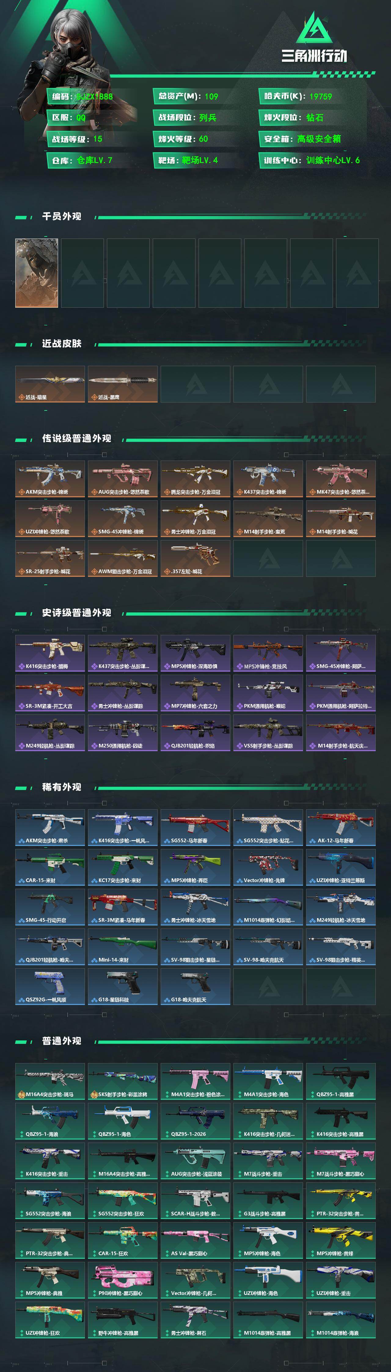 SJZQM485860三角洲行动账号详情图3