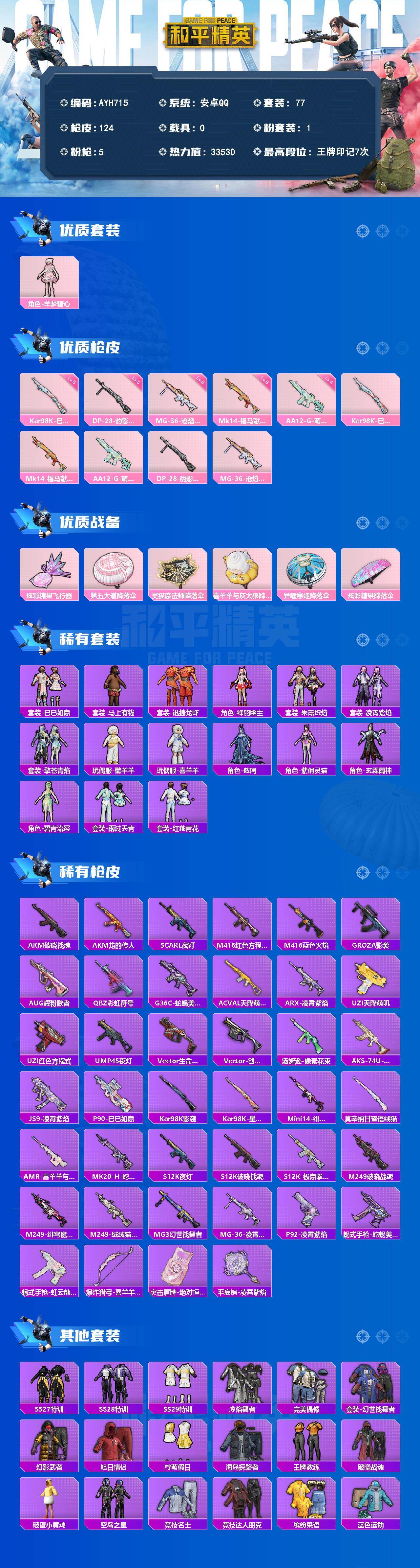 HPLX4153992和平精英账号详情图2