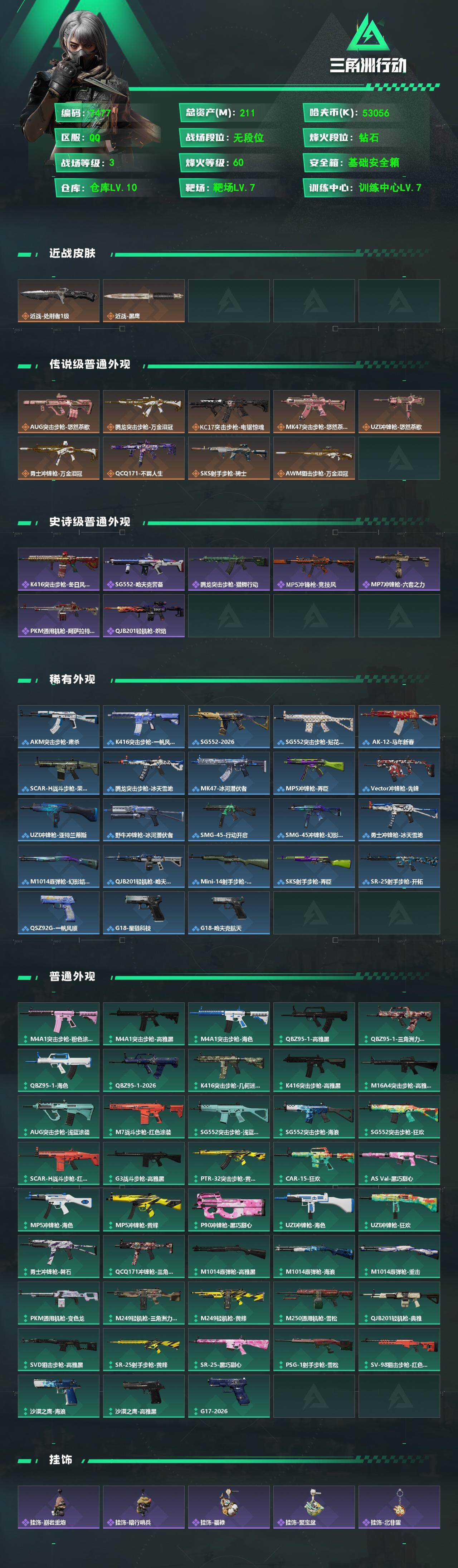 SJZCMW491951三角洲行动账号详情图2