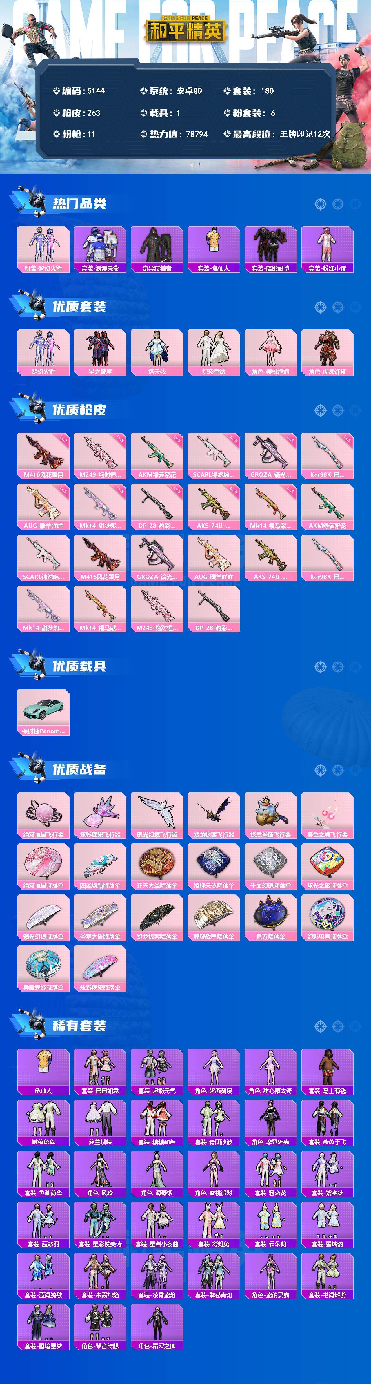 HPLX4151616和平精英账号详情图2