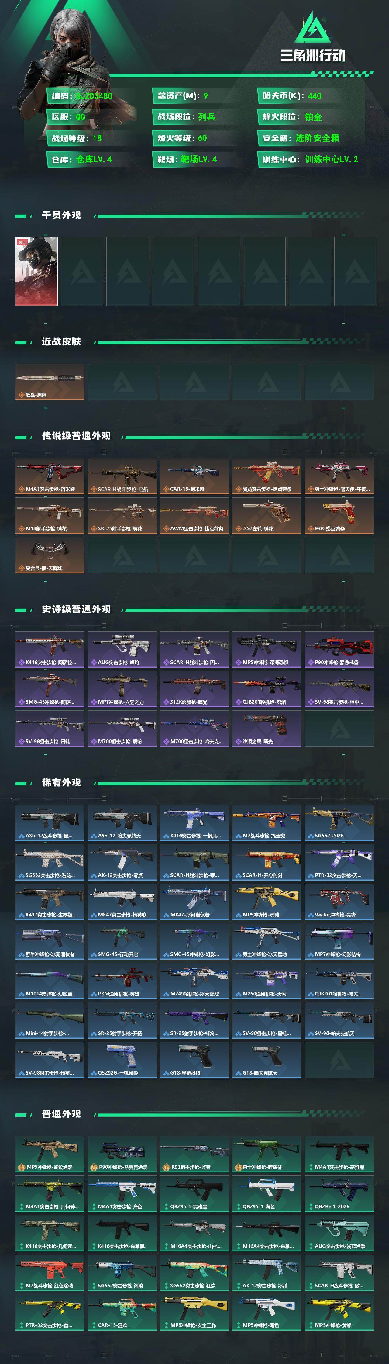 SJZEY483836三角洲行动账号详情图2