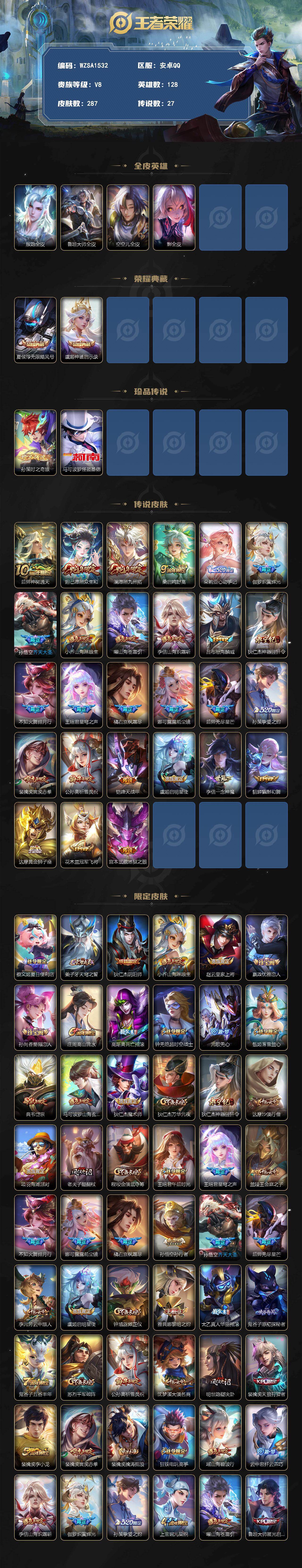 WZQM4269184王者荣耀账号详情图3