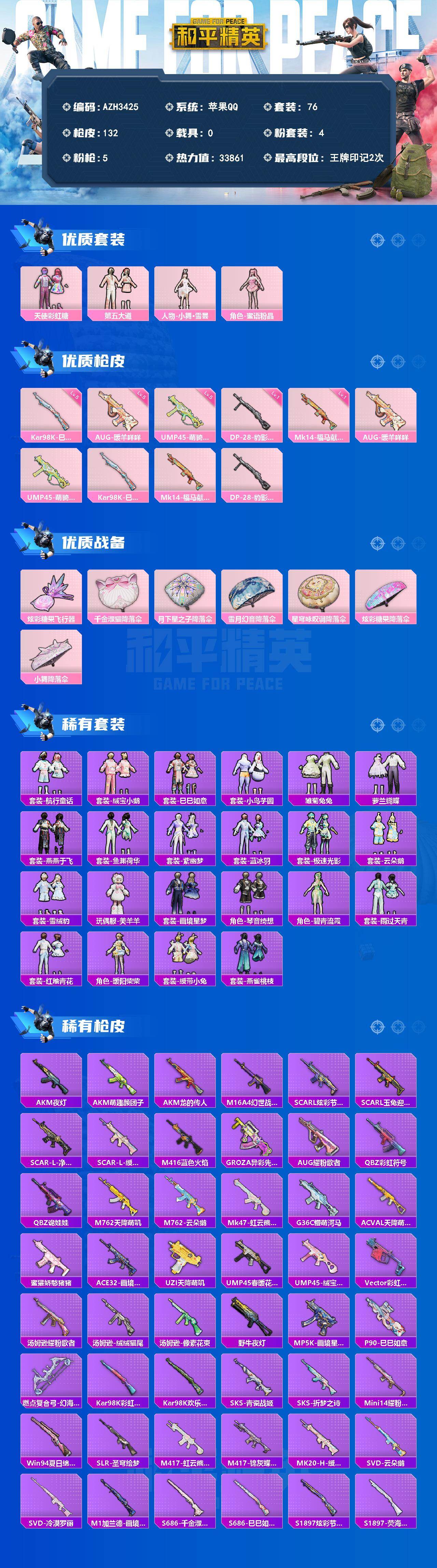 HPQM4150746和平精英账号详情图3