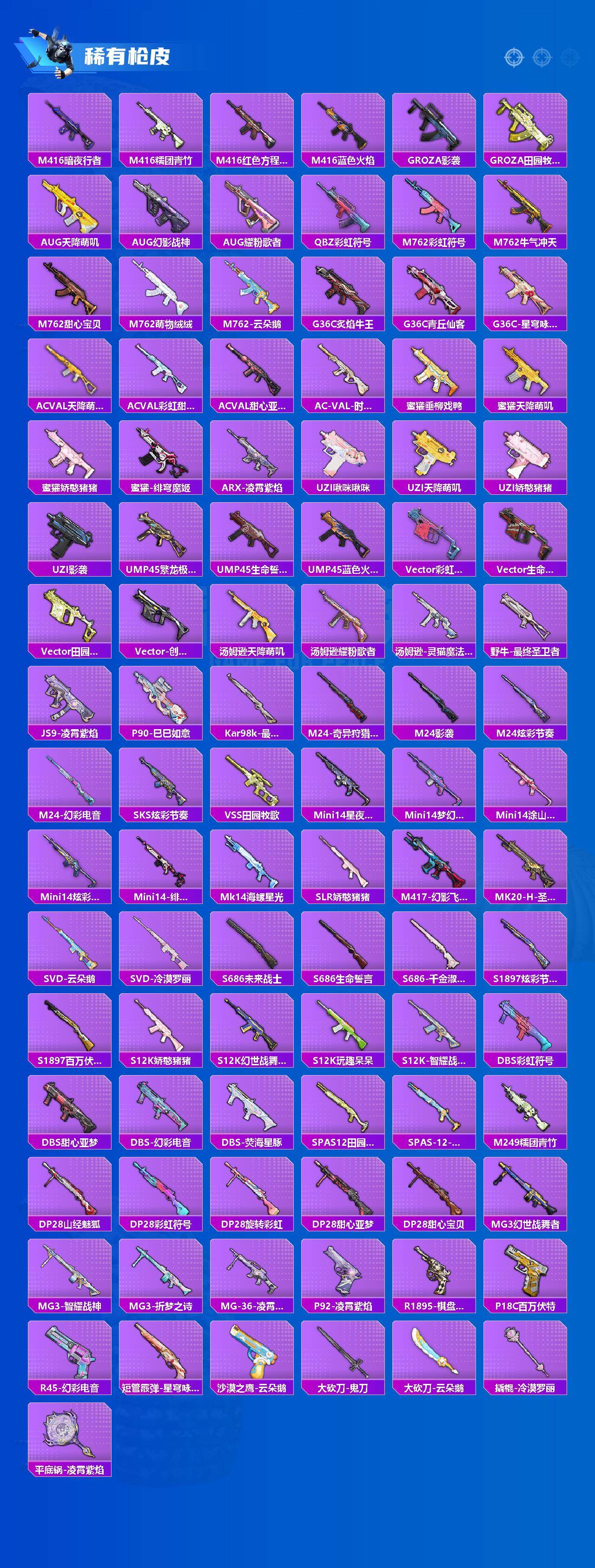 安卓 手Q-10粉装-8特效枪-2载具-4粉色飞行器-65411热力值-13王牌印记-138套装-199枪皮
【热门品类】：粉装-梦幻火箭，粉装-缤纷油彩，套装-浪漫天命，套装-深海小丑鱼，套装-奇