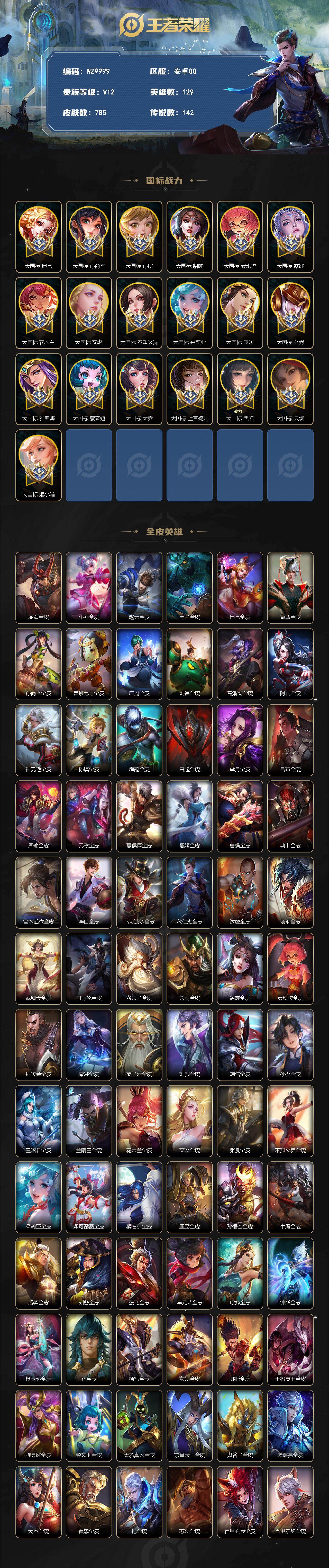 WZCMW4290450王者荣耀账号详情图2