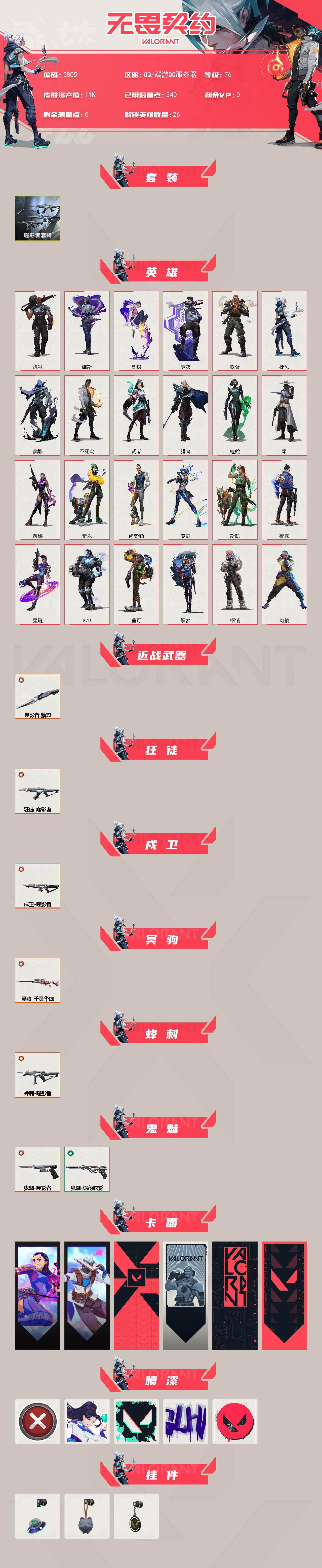 WWQXL425416无畏契约账号详情图2