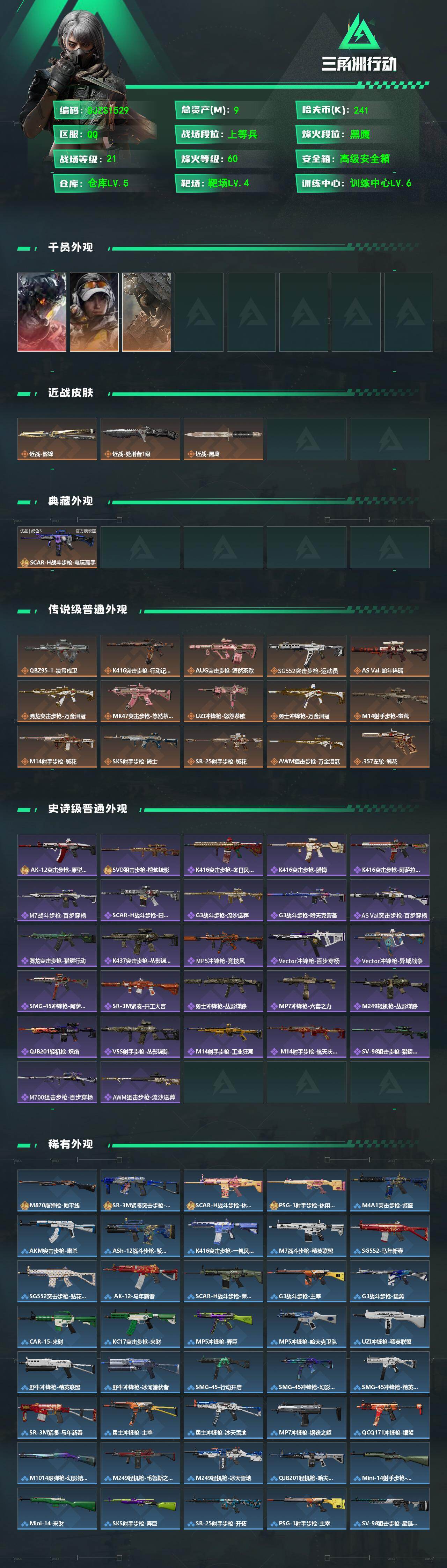 SJZEY483773三角洲行动账号详情图2 SJZEY483773三角洲行动账号详情图2