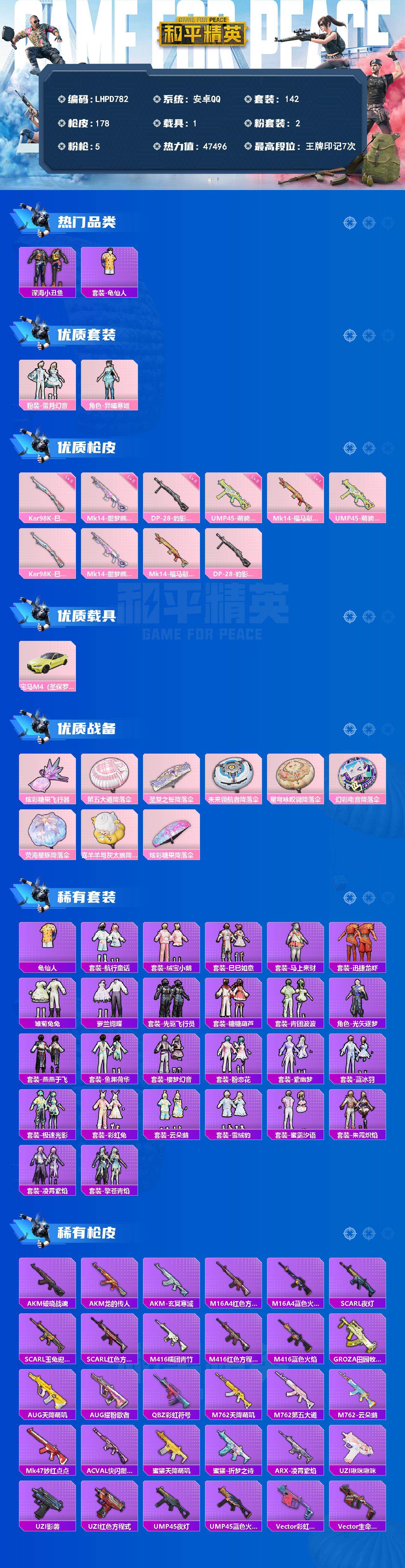 HPLX4151814和平精英账号详情图2