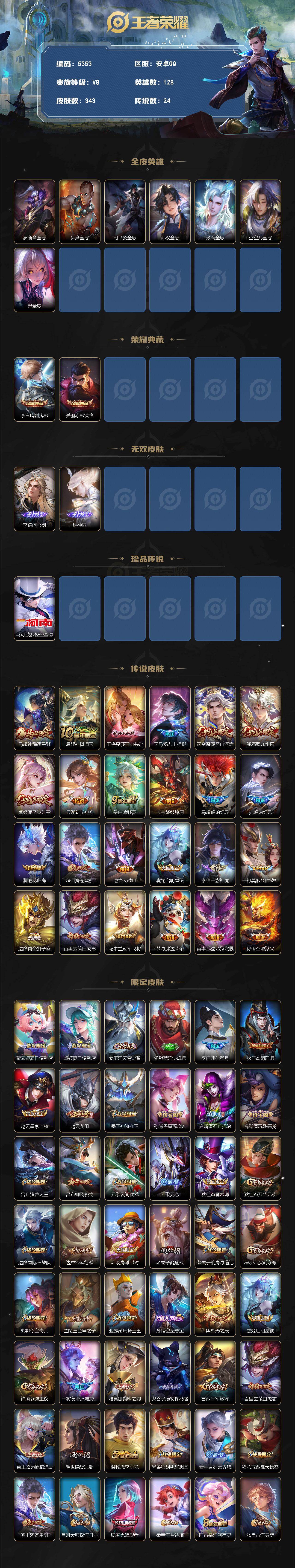 WZJZ4270310王者荣耀账号详情图2