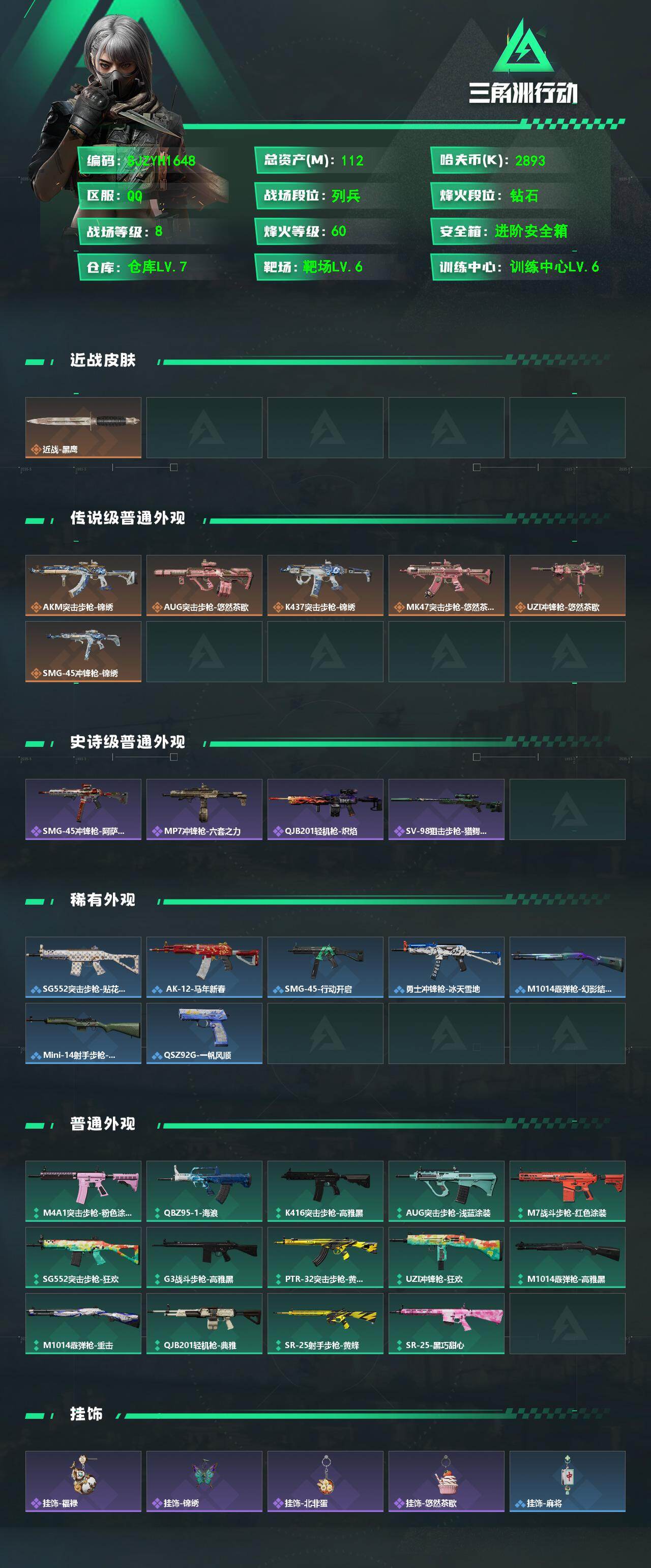 SJZEY485104三角洲行动账号详情图2