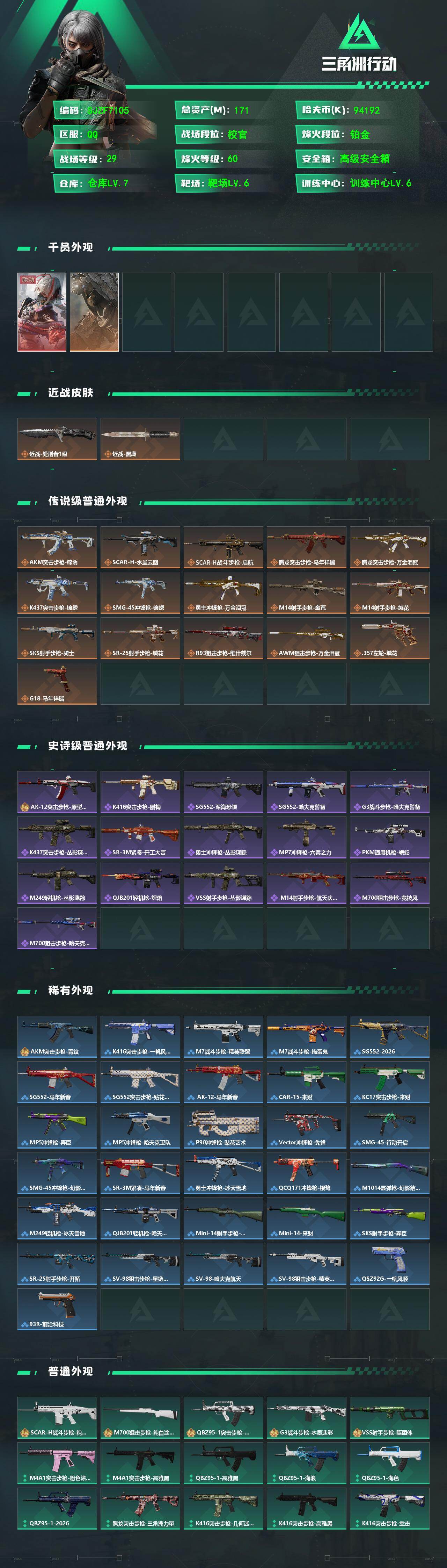 SJZEY484432三角洲行动账号详情图2