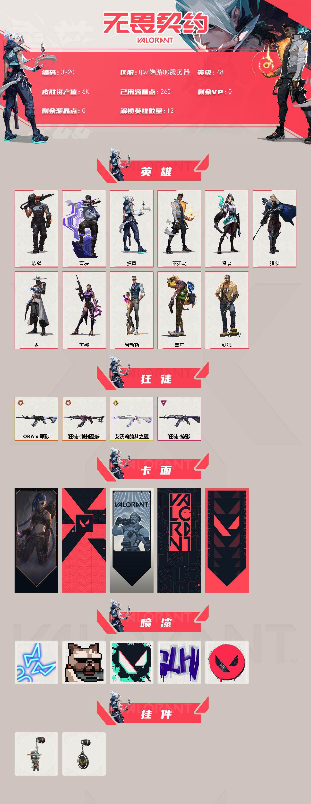 WWQXL425794无畏契约账号详情图2