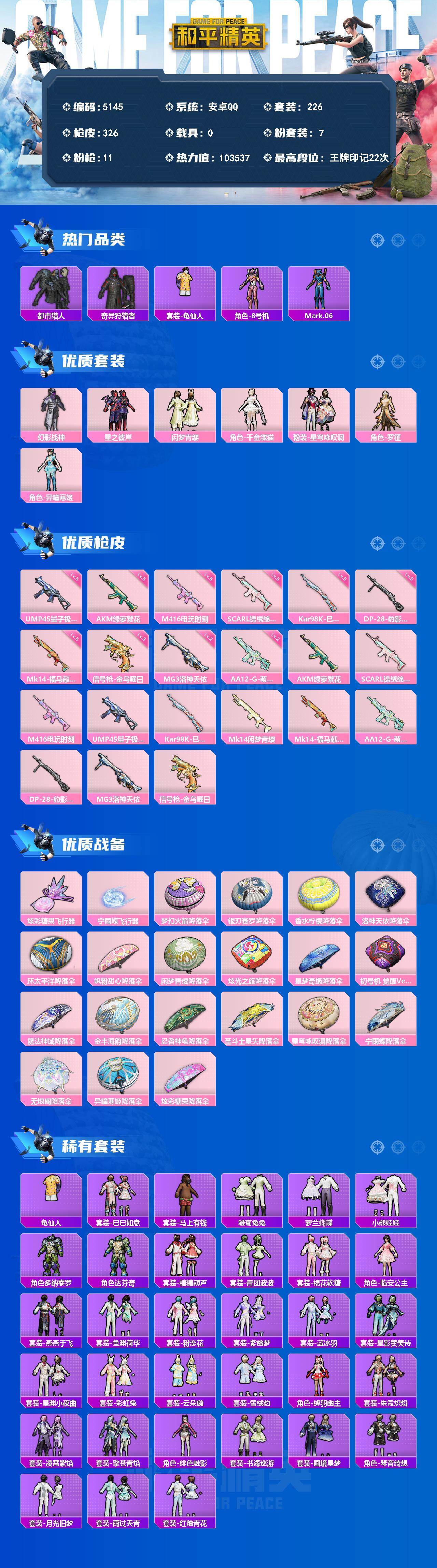 HPLX4152329和平精英账号详情图2