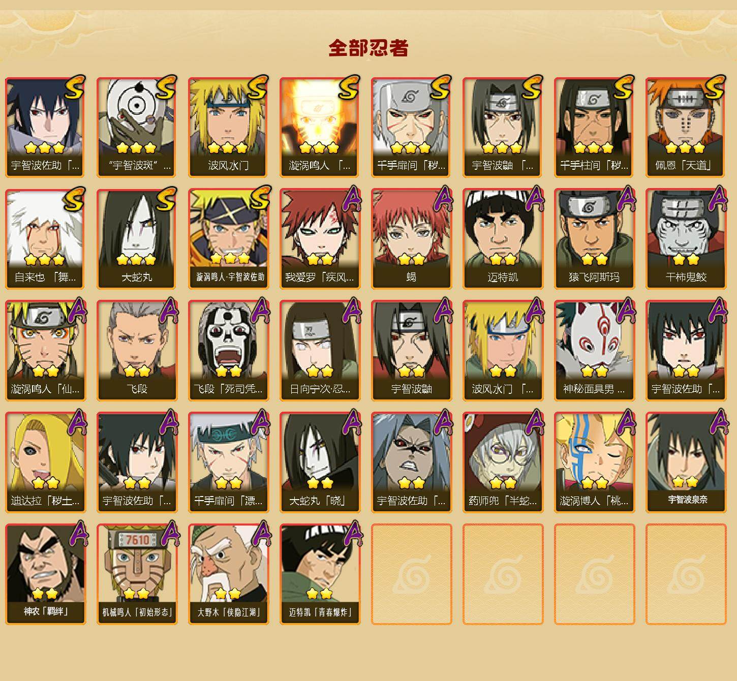 HYLFY425401火影忍者账号详情图2 HYLFY425401火影忍者账号详情图2