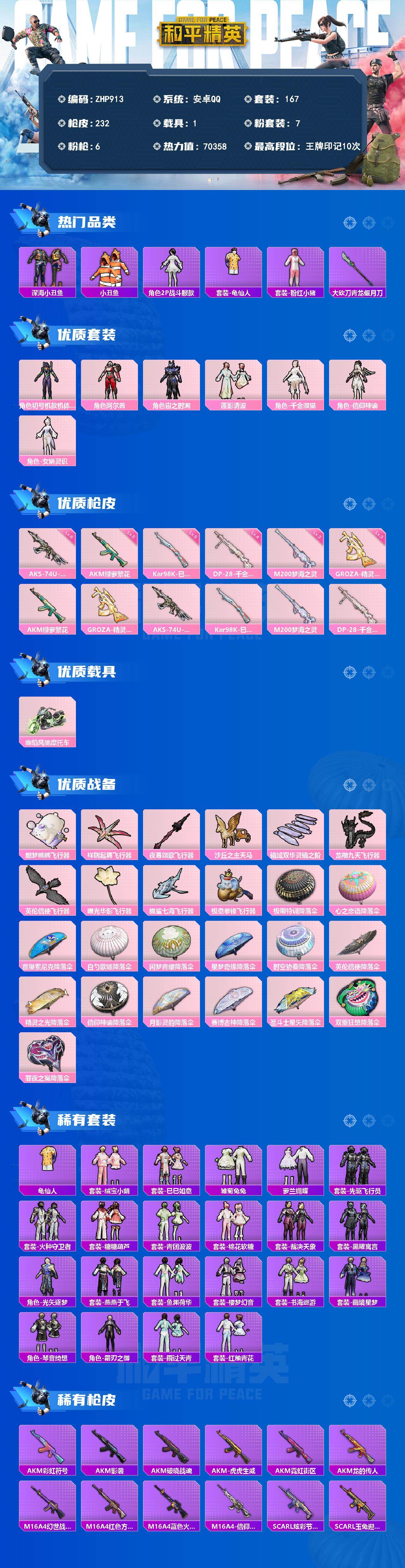 HPLX4150907和平精英账号详情图2