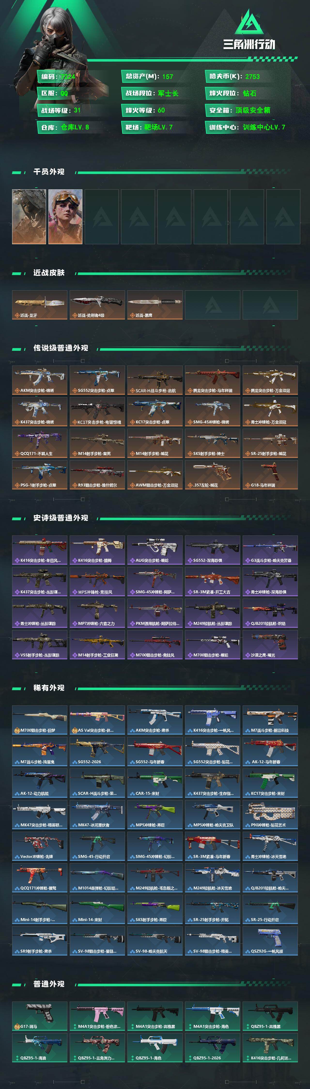 SJZCMW493164三角洲行动账号详情图2