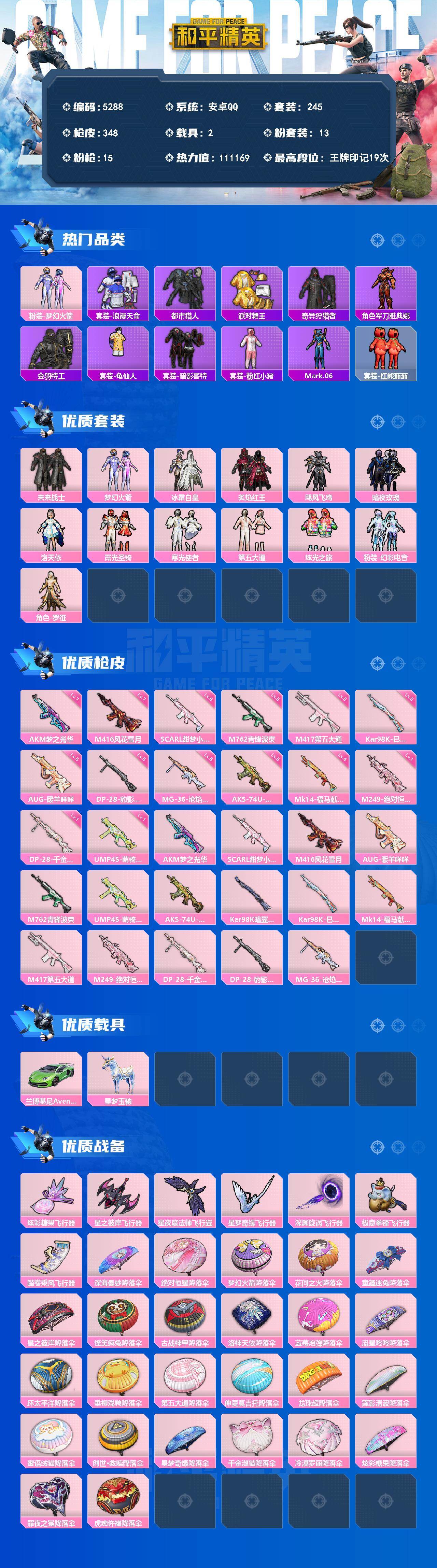 HPLX4152565和平精英账号详情图2