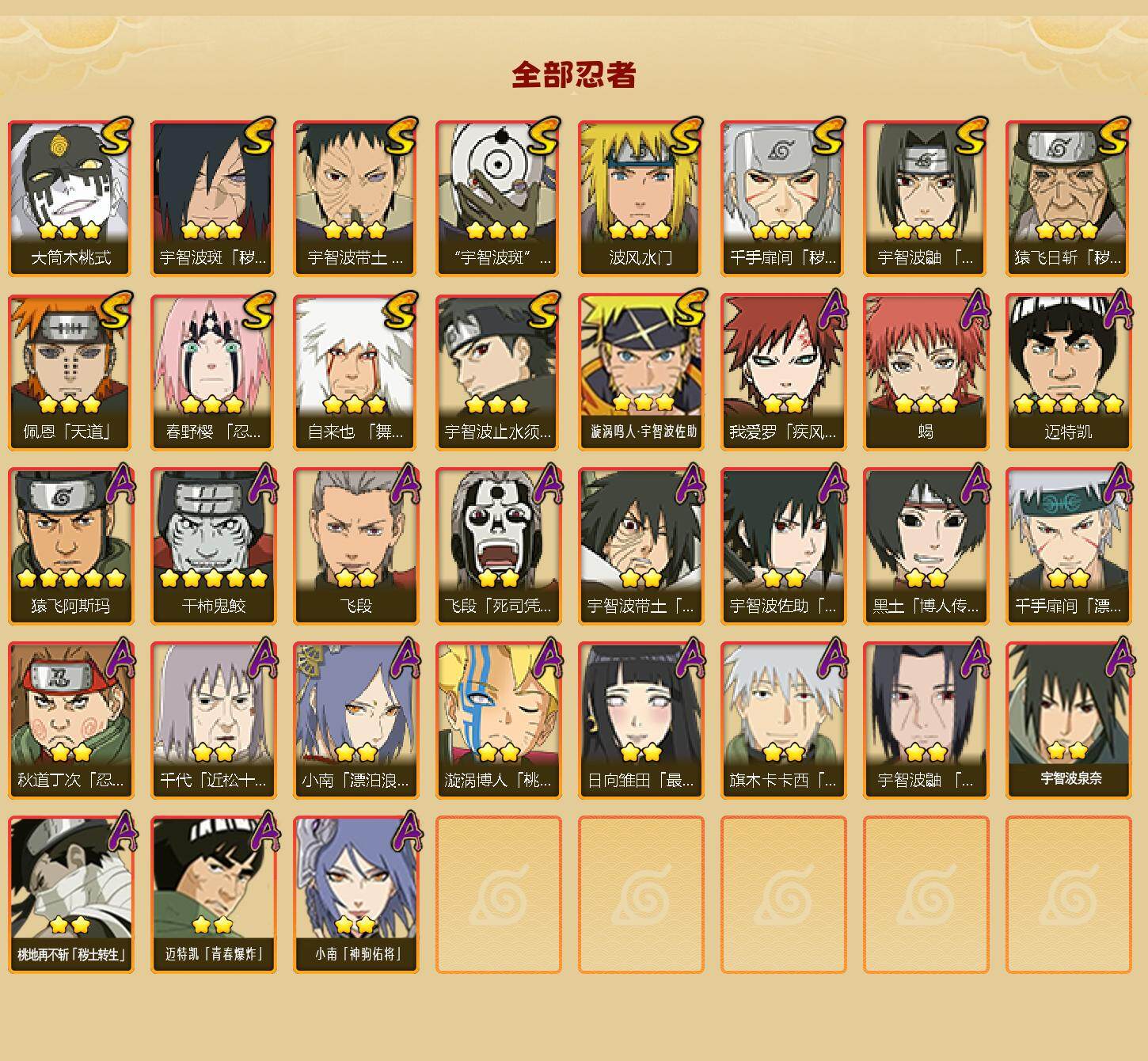 HYLX425559火影忍者账号详情图2