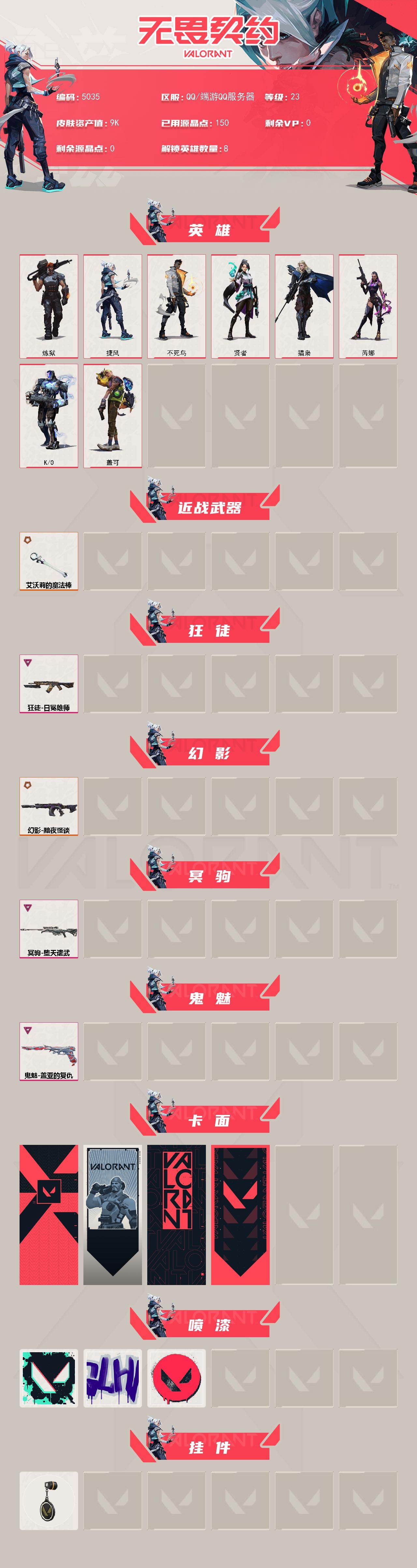 WWQLX426417无畏契约账号详情图2