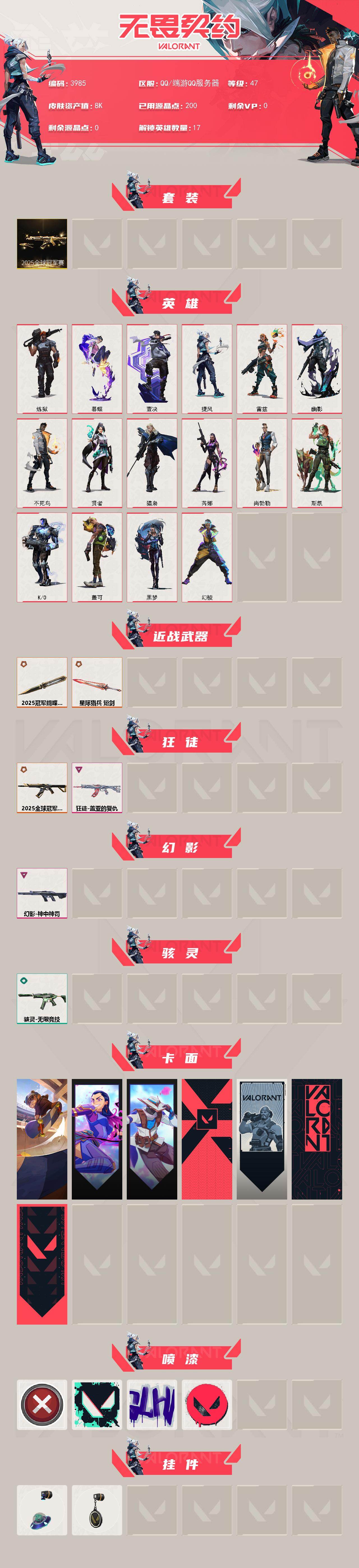 WWQXL426779无畏契约账号详情图2