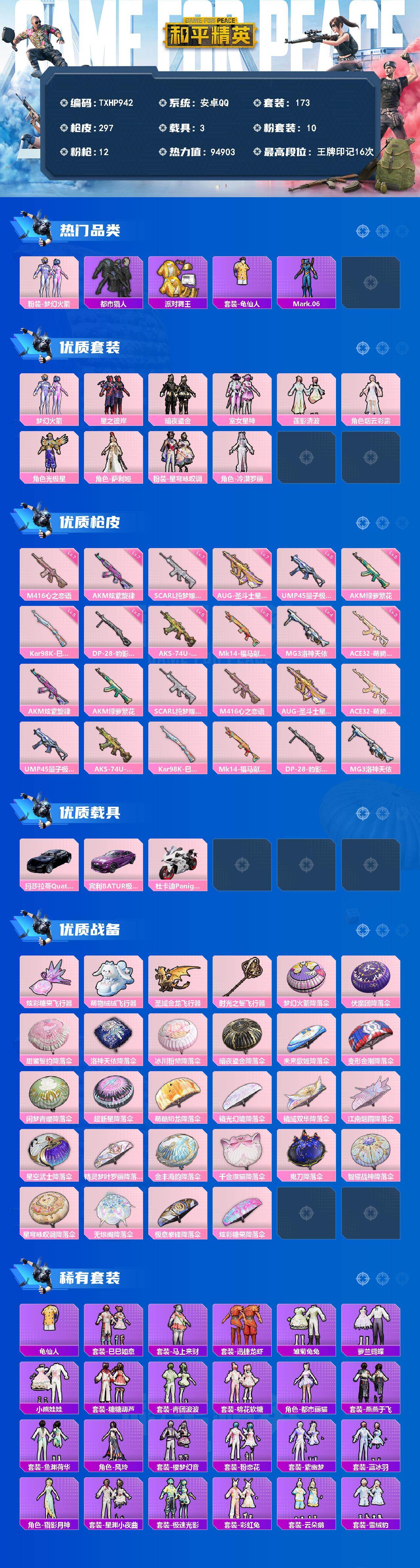 HPQM4153495和平精英账号详情图3