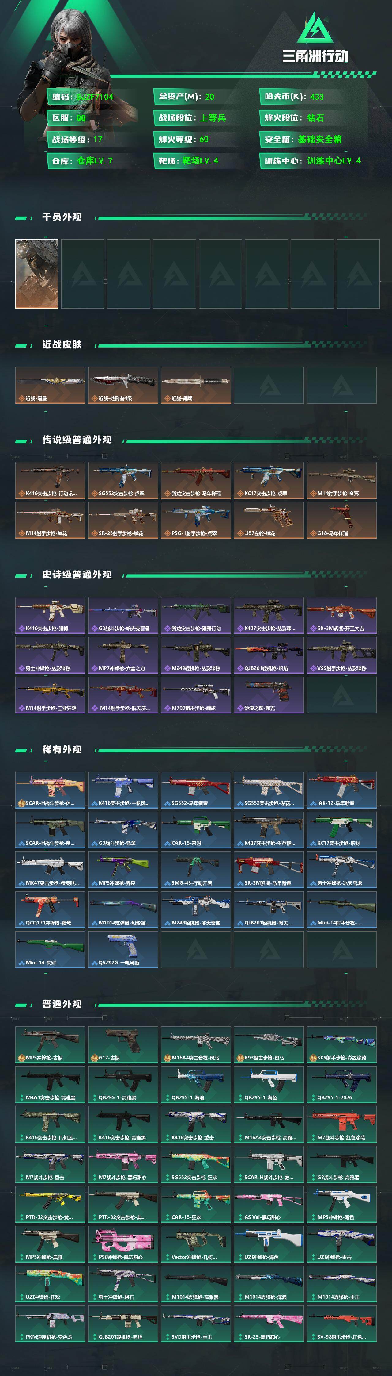 SJZQM485522三角洲行动账号详情图3