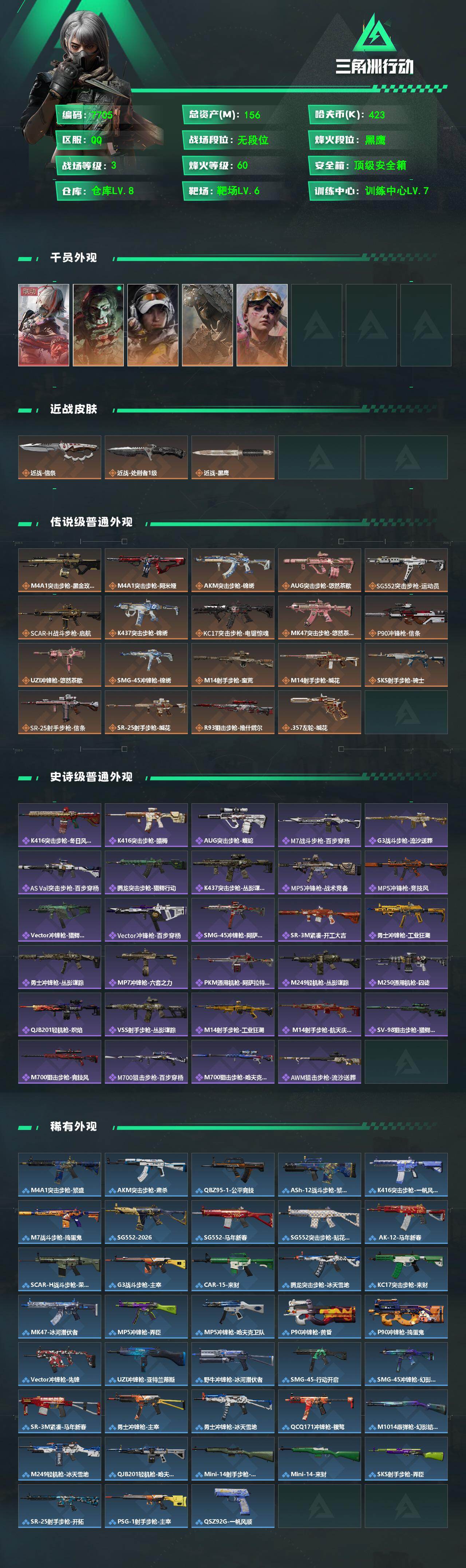 SJZCMW494378三角洲行动账号详情图2 SJZCMW494378三角洲行动账号详情图2