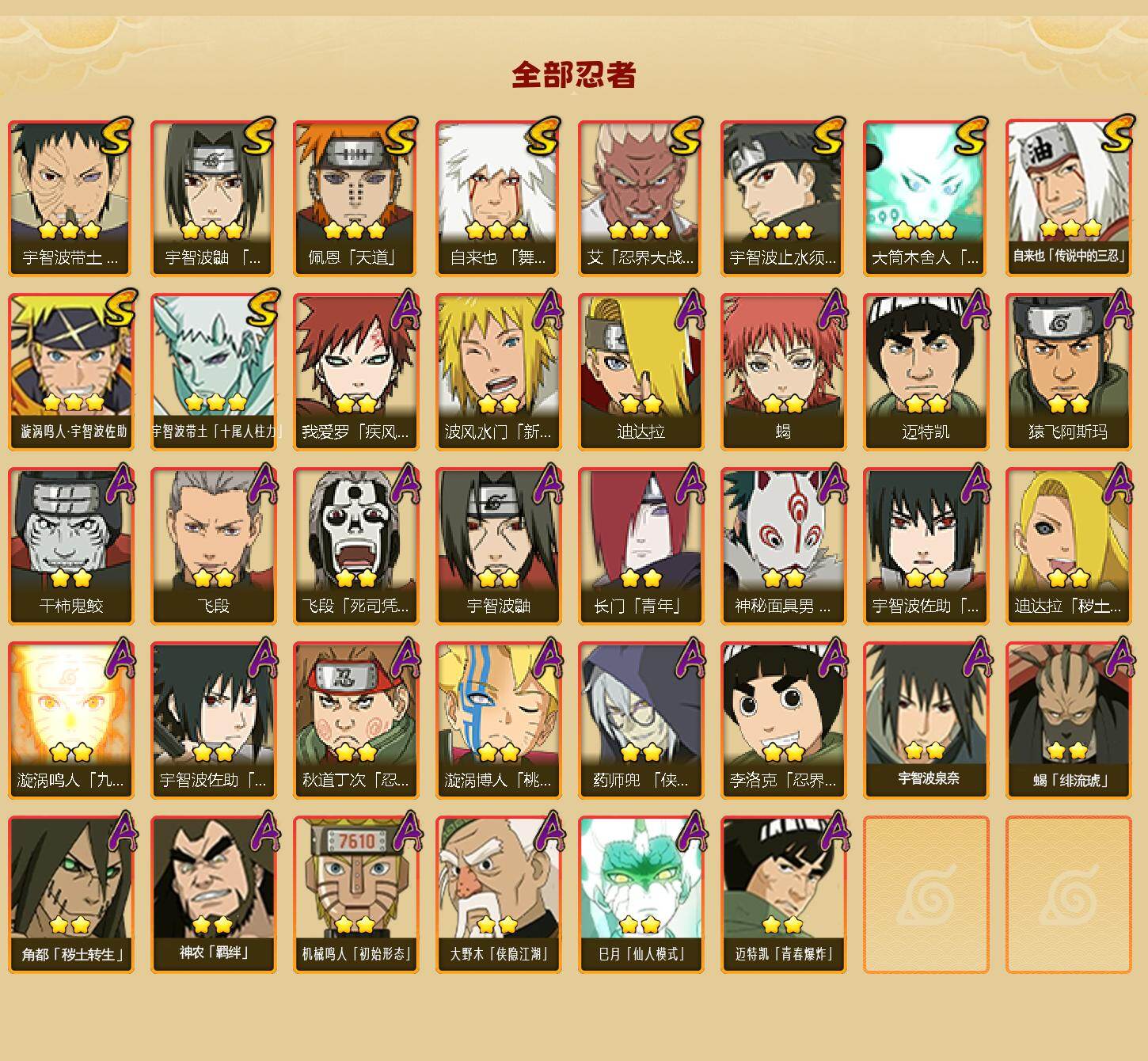 HYLFY425914火影忍者账号详情图2 HYLFY425914火影忍者账号详情图2