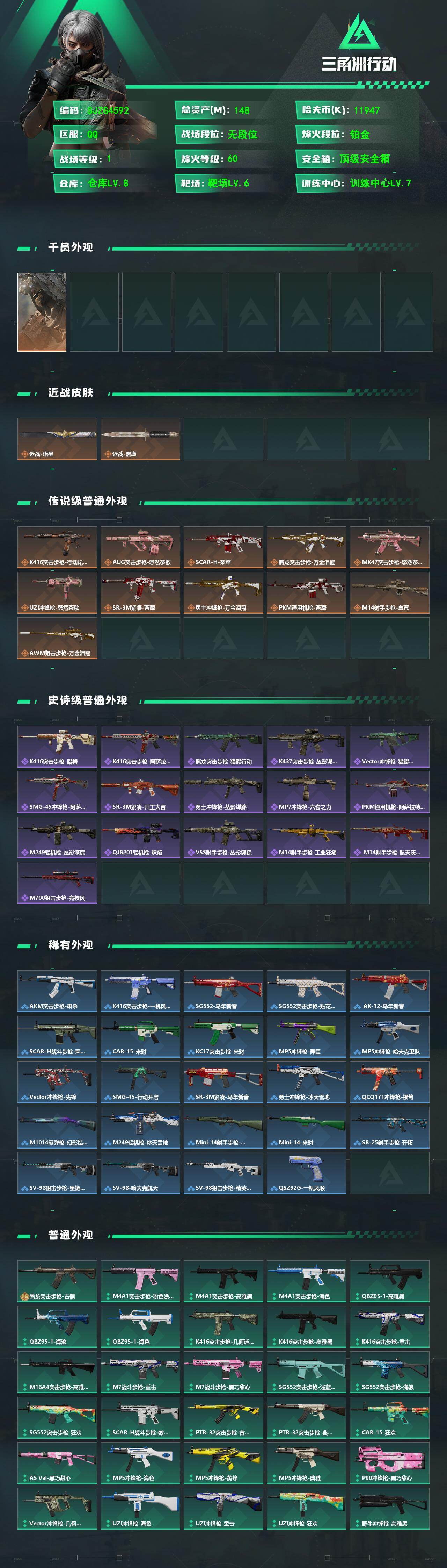 SJZEY485780三角洲行动账号详情图2