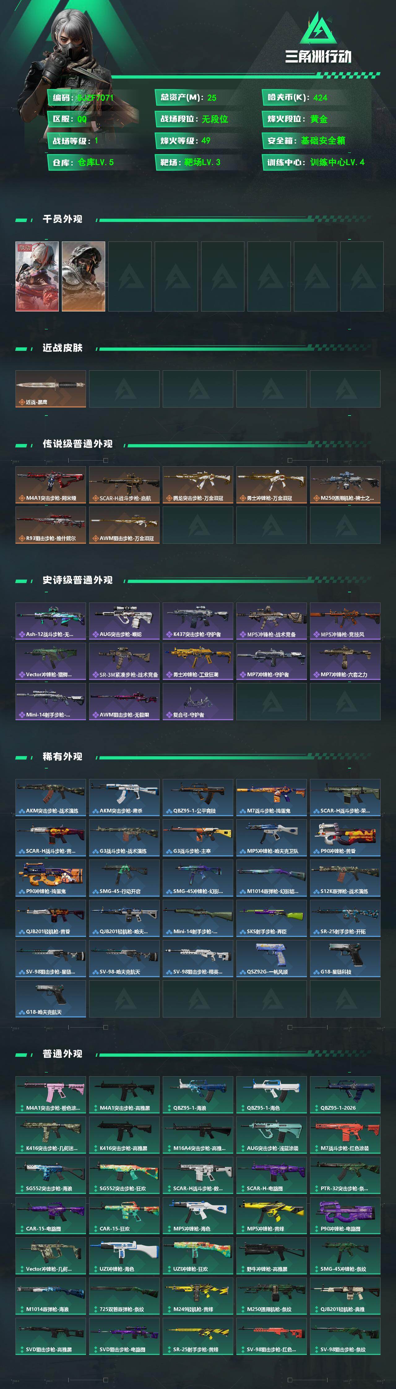 SJZEY485894三角洲行动账号详情图2