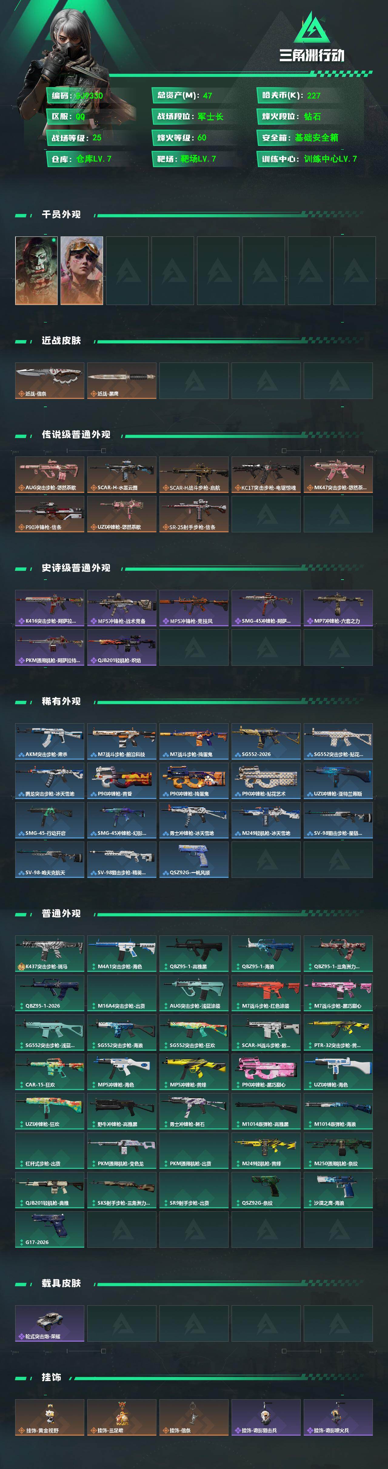 SJZEY484718三角洲行动账号详情图2