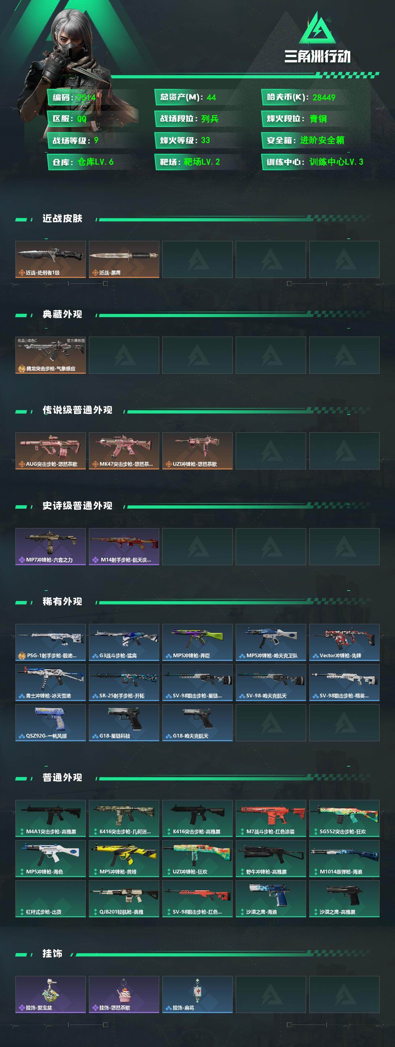 SJZCMW493695三角洲行动账号详情图2