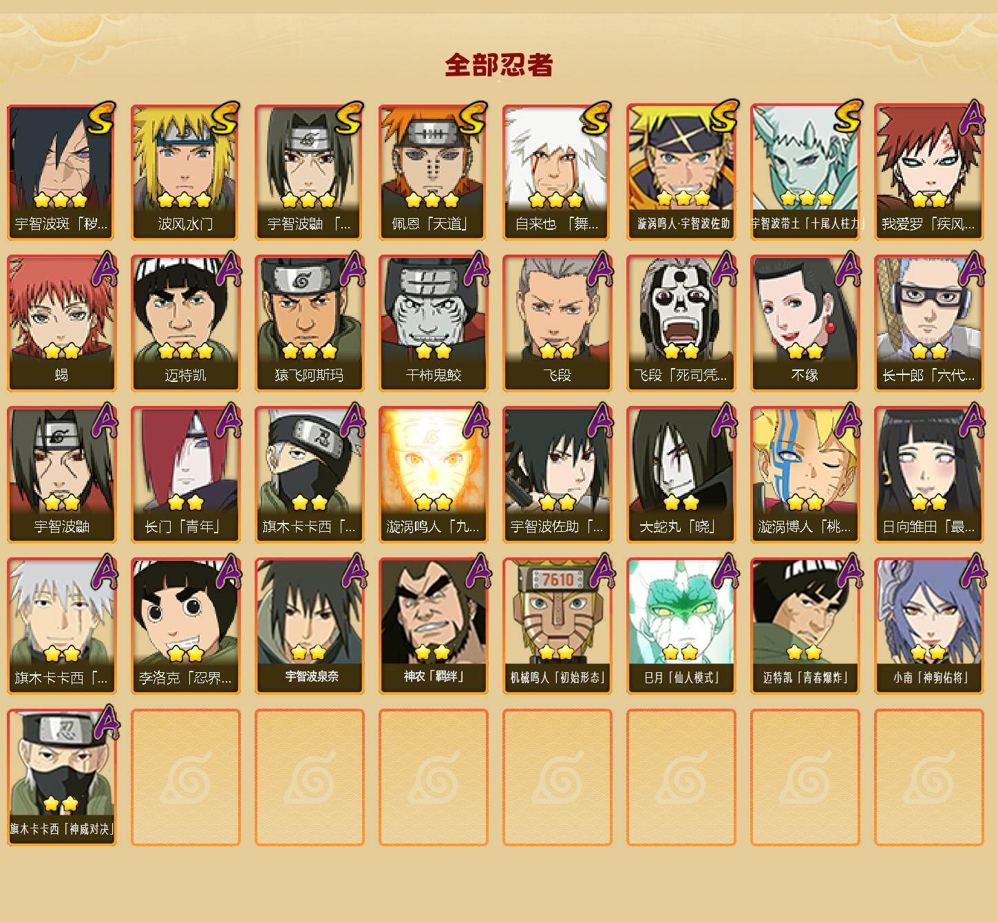 HYEY425550火影忍者账号详情图2 HYEY425550火影忍者账号详情图2