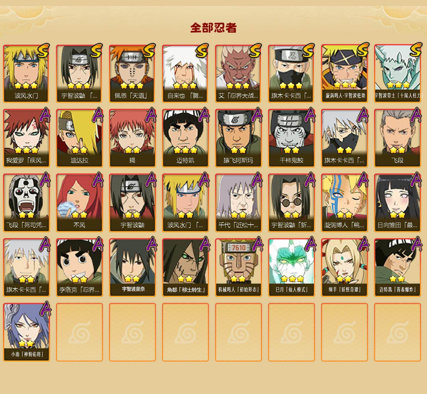 HYLX425538火影忍者账号详情图2