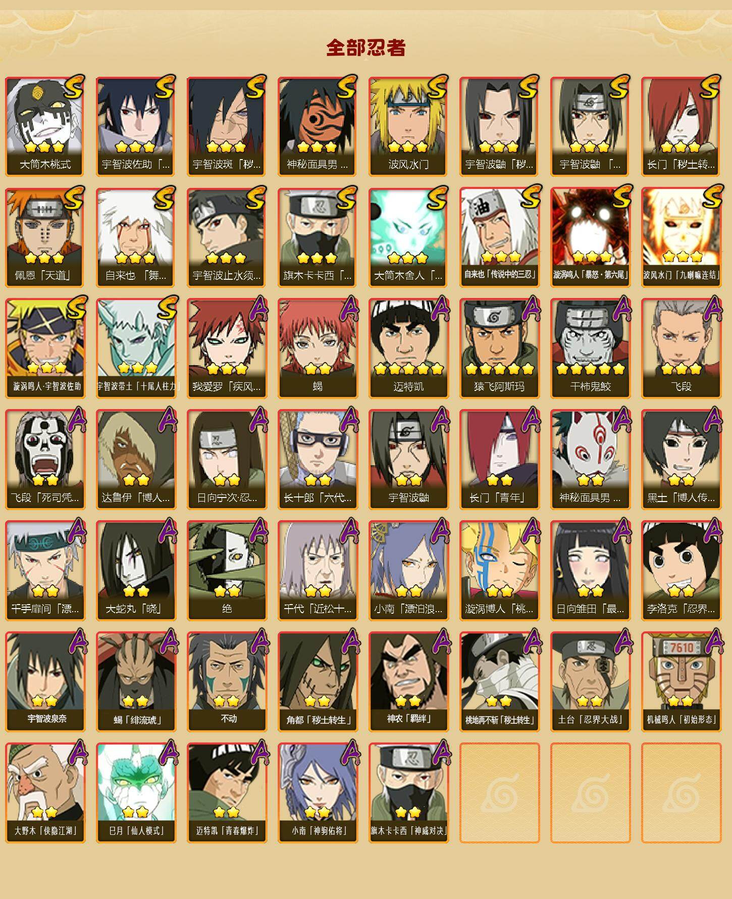 HYLX425554火影忍者账号详情图2 HYLX425554火影忍者账号详情图2